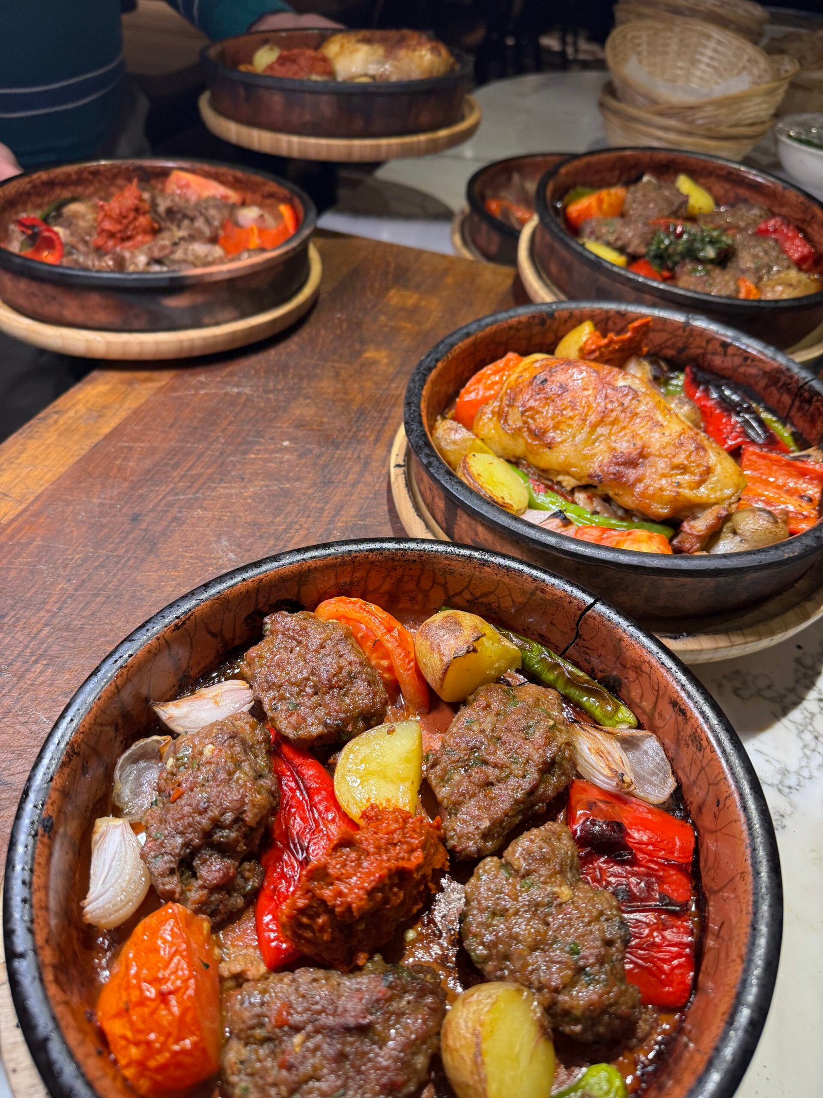 Sharing plates at Tandir
