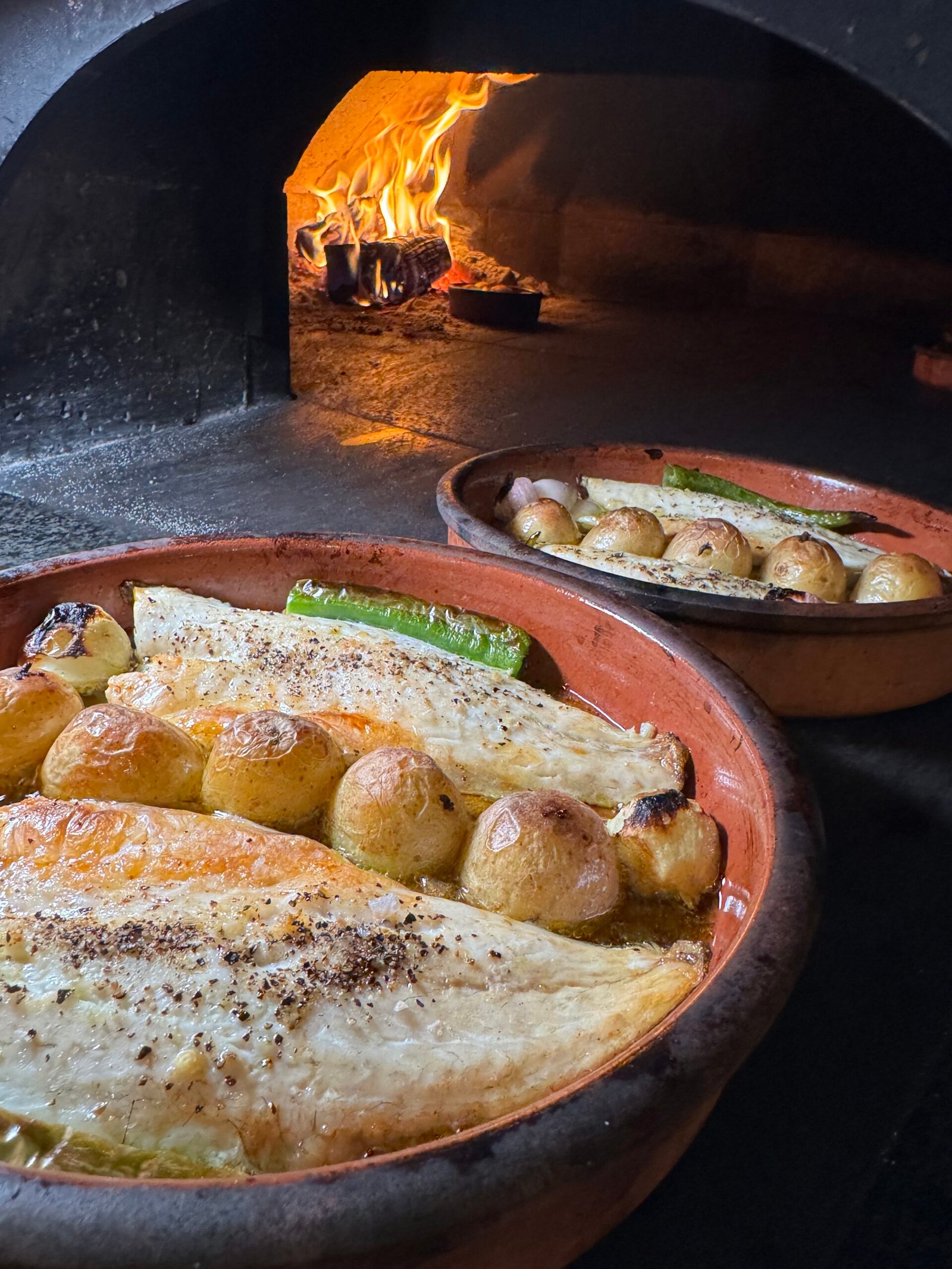 A freshly prepared Tandır dish